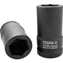 Osaka 1" Altı Köşe Havalı Derin Lokma 26 mm