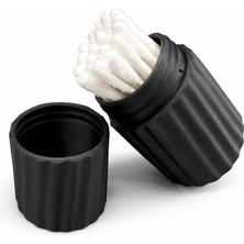 Taşınabilir Kulak Çubuğu Saklama Kutusu | Vidalı Seyahat Kabı | Hijyenik Mini Organizer – Renk Seçenekli