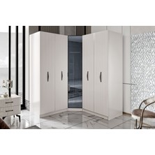 Doressa Rany 5 Kapılı Köşe Gardırop