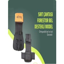 Forestor Tırpan Taşıma Askısı Bel Destekli , Sırtlık, Sırt Çantası Fermuarlı