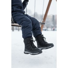 Cool Felix F Siyah Fermuarlı Kaymaz Polarlı Unisex Çocuk Bot