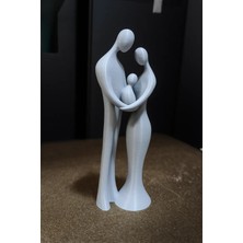 Sora Design Aile Figürlü Dekoratif Heykel Modern Minimalist Sevgi ve Birlik Simgesi Biblo