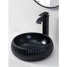 Fualora Seramik Çanak Lavabo Batarya Deliksiz 40*42*13 cm