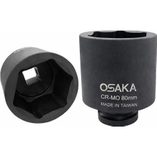 Osaka 1" Altı Köşe Havalı Derin Lokma 80 mm