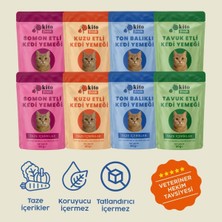 Kito Fresh Kediler Için %100 Taze Içerikli Mama Tanışma Paketi