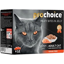 Üreticiniz Pro Choice Somon ve Cigerli Family Pack Konserve Kedi Maması 1 Adet 12X85 gr 481348