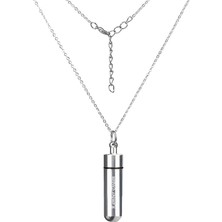 Hediye Shop Kişiye Özel Isim Yazılabilir Su Geçirmez Hap Kutusu Kolye