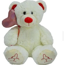 Top Rock Store Sevimli Peluş Kalpli Balonlu Ayıcık Uyku Arkadaşım 30 cm
