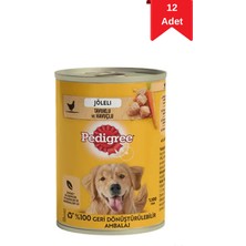Pedigree Tavuklu Yetişkin Köpek Konservesi 400 gr x 12 Adet