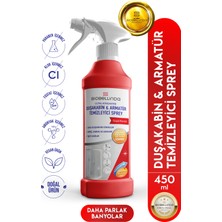BioBellinda Doğal Konsantre Duşakabin&armatür Temizleyici Sprey Su Kireç Kalıntılara Son 450 ml