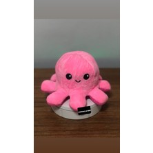 Top Rock Store Mod Değiştiren Ahtapot Duygulu Iki Yüzlü Peluş Oyuncak 20 cm Hediyelik Uyku Arkadaşı