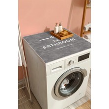 Ela Home Çamaşır Makinesi Örtüsü Yıkanabilir Kaymaz Tabanlı Koruyucu Mat Refreshing