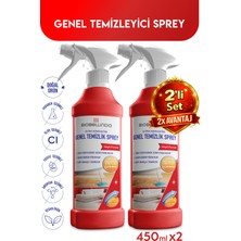 BioBellinda Doğal Konsantre Genel Temizlik Sprey Lekelere Veda Etmenin Hızlı Förmülü 450 ml (2'li Set)