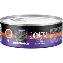 Üreticiniz Prochoice Döner Bites Sos Içinde Hindili Yetişkin Konserve Kedi Maması 70 gr 1 Adet