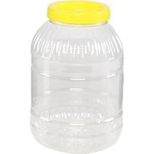 Yuvarlak Pet Kavanoz Bidon Turşu Salça Sirke Yağ Bidonu 10 Litre Saklama Kabı