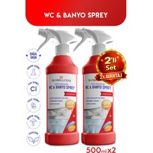 BioBellinda Doğal Konsantre Wc Sprey Zeminlerin En Etkili Çözümü 500 ml (2'li Set)