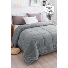 Evlen Home Collection Ultra Yumuşak Tek Kişilik Çift Taraflı Wellsoft Peluş Yorgan Yıkanabilir (Battaniye / Nevresim) 160 x 220 cm