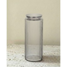 Leelahome Metal Vakum Kapaklı Cam Saklama Kabı 1350 ml