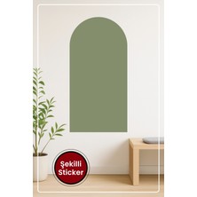 KOSS Dijital Oval Şekilli Bohem Tarzı Çayır Yeşili Dekoratif Duvar Sticker Ev Ofis Salon Hol Için Süs