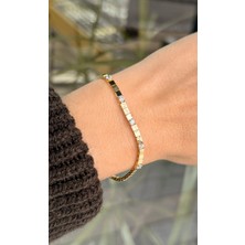 Tep's Jewellery Golden Grace Gümüş Bileklik