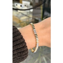 Tep's Jewellery Golden Glow Gümüş Bileklik