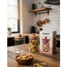 Mien 250 ml Akasya Kapaklı Cam Baharatlık – Saklama Kavanozu – Tekli