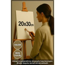 KOSS Dijital 20X30CM Boş Tuval Kanvas Resim Tuvali, Sanat Hobi Boyama Için Hazır Tuval