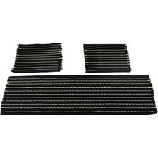 Startcar Mazda 2 Serme Kilim Minder 3lü Siyah Beyaz Scr