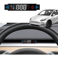 Ramm Tesla Model Y - Model 3 Havalandırmaya Takılan Hud Ekran Göstergesi - Siyah