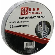 Epilons Kaydırmaz Siyah Bant 25 mm x 10 mt