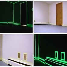 Essemag® Karanlıkta Işık Veren  Yansıyan 4 Metre Fosforlu Yeşil Şerit Bant