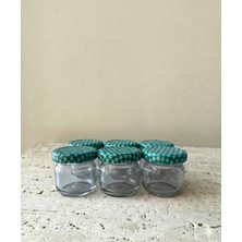 Leelahome 6'lı Set Kapaklı Cam Kavanoz 33 ml - Yeşil