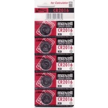 Epilons Maxell CR2016 3V Lityum Düğme Pil 5'li Paket