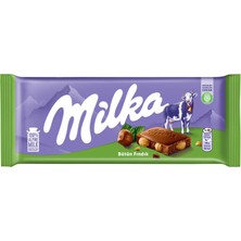 Milka Whole Nut Bütün Fındıklı Tablet Çikolata 90 gr x 17 Adet