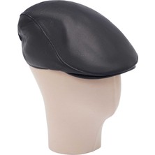 Tergan Four Season Tergan Lacivert Hakiki Deri Erkek Şapka - S1SPK0330005-Q3R