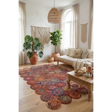 Natura El Dokuma Jüt Bohem Tarz Otantik Salon Oturma Odası Koridor Yatak Odası Natural Halı 00012A