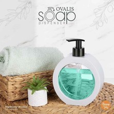 SiHako 350 ml Tezgah Üstü Oval Banyo Mutfak Sıvı Sabunluk Banyo Mutfak Bulaşık Lavabo Deterjanlık