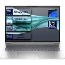 Hp elitebook 660 G11 Ultra5 125U 24GB Ddr5 2tb SSD 16"' Fhd Wuxga Windows 11  Pro Taşınabilir Bilgisayar+ Mouse Hediyeli B2PK4ESEX09