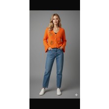 Triko Turuncu Hırka