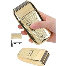 Epilons Sakal Kesme Tıraş Makinesi Paslanmaz Çelik Gold Şarjlı