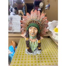 Renkli Fırça Kızıl Derili Polyester Biblo Hediyelik