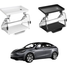 Ramm Tesla Model Y / Model 3 Ekran Altına Takılan Magnetik Bağlantılı Kapanır Düzenleyici - Beyaz