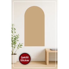 KOSS Dijital Oval Şekilli Bohem Tarzı Karanlık Şafak Kahve Dekoratif Duvar Sticker Ev Ofis Salon Hol