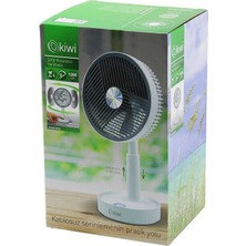 Go İthalat Kiwi KFAN-7618 USB Şarjlı 5 Inç - 13.4cm Masa Üstü Vantilatör 3 Kademe Hız 5 Pls.kanat Ayarlı YÜKSEKLİK:20-28CM (5473)