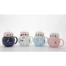 Epilons Üstü Renkli Toplu Porselen Kupa Bardak