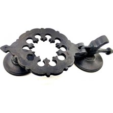 Epilons Antika Tarz Dekoratif Pirinç Osmanlı Kapı Tokmağı, Taktak - 265X75MM, Oksit