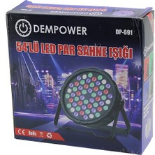 Go İthalat 54 LED Sahne Işığı 4 Farklı Renk Yüksek Güç - Akıllı Soğutma - Ses Kontrolü AC110-220V (5473)