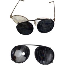 Yuvarlak Güneş Gözlüğü Klipsi Büyük Boy 5,2x4,7 cm