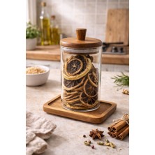 Mien 330 ml Akasya Kapaklı Cam Baharatlık – Saklama Kavanozu – Tekli