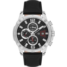 Sergio Tacchini ST.1.10453-2 Deri Kordon Fonksiyonlar Aktif Siyah Renk Erkek Kol Saati